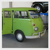 VW t1 bus standard version green 